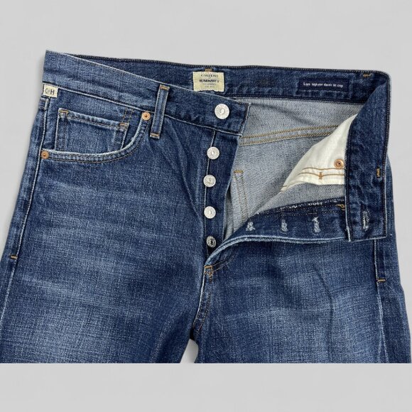 Citizens of Humanity Jeans 30 x 27 Liya High Rise Crop Distressed Women's 28 - Picture 5 of 13